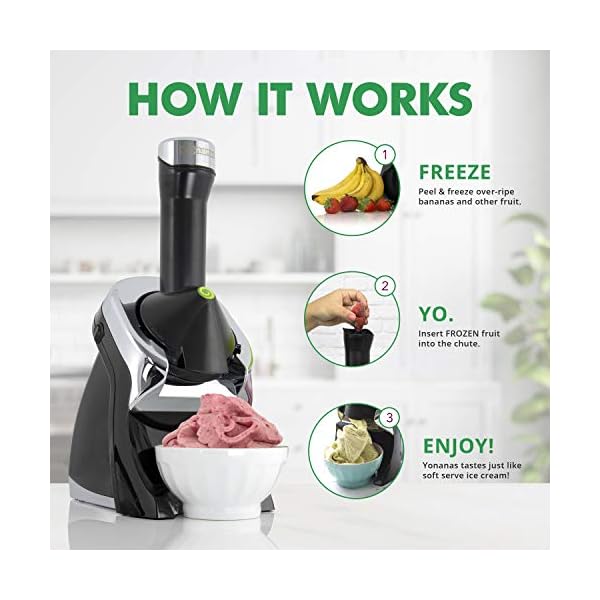 Yonanas Premium Chrome Design DairyFree Fruit Soft Serve is Vegan