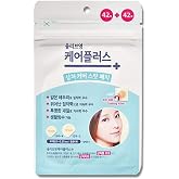 OLIVE YOUNG 1 Pack Care Plus Spot Patch 84ea (10mm 60ea + 12mm 24ea) - Acne Spot Pimple Absorbing Cover Patch, Moist Wound Dressing for Skin Trouble Acne Pimple Care Hydrocolloid Patch