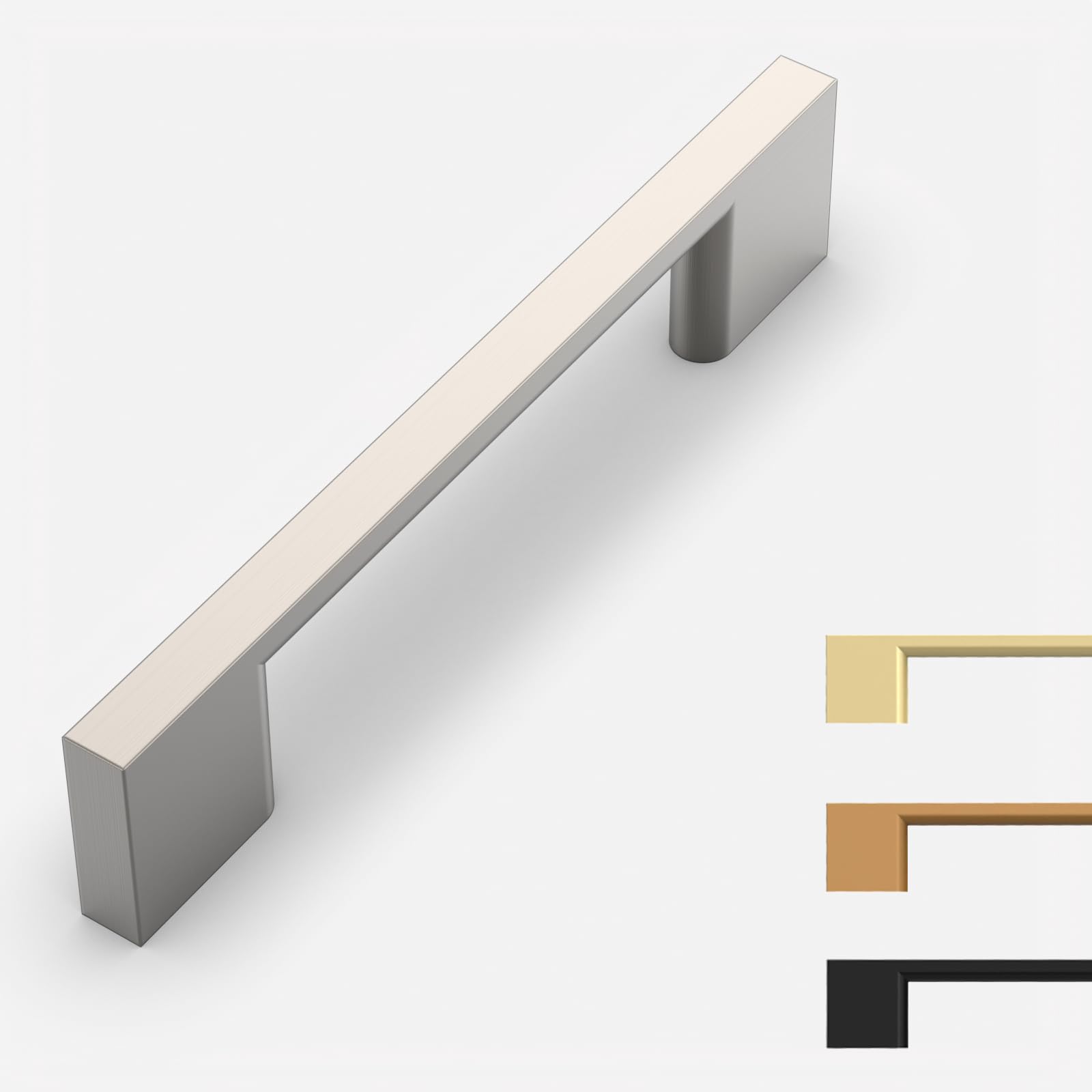 Photo 1 of 9BUILD 10 Pack Brushed Satin Nickel Cabinet Pulls 3.75 Inch Handles Hardware for Kitchen Cabinets Dresser Nickel Pulls