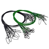 Unclesport 30 PCS Stainless Steel Fishing Wire Leader Line,19.68