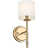 Kichler Wall Sconce 1Lt, Brushed Natural Brass
