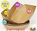 200 Pack Brown Kraft Paper Food Trays Great hot Dog Tray Food Tray Party Catering Brown Paper Plates Paperboard Food Trays Disposable Food Trays (1 lb, 2 lb, 3 lb, 5 lb, 50 from Each Brown Food Tray)