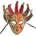 ZjpMask Full Face Venetian Jester Mask Masquerade Mardi Gras Wall Decorative Art Collection