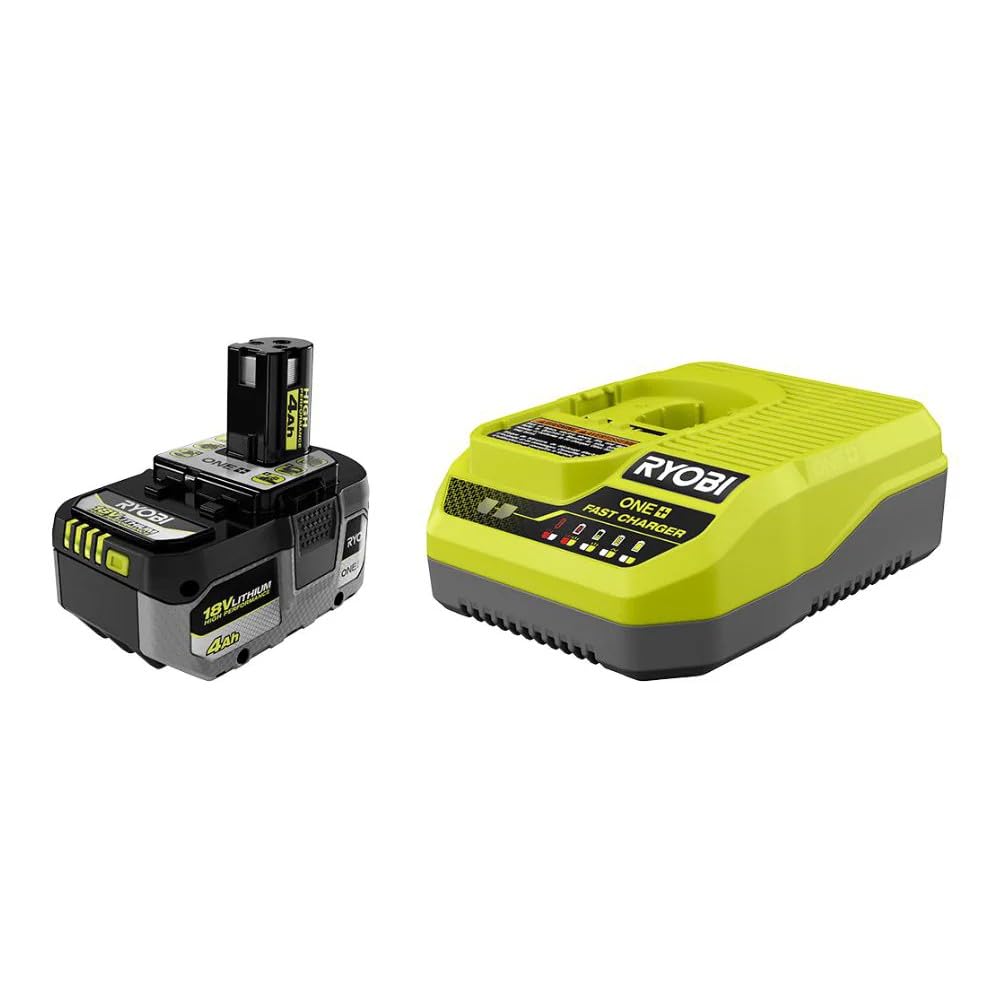 KIT básico RYOBI ONEAND de alto rendimiento de 18 V con batería de 4,0 AH y cargador PSK014