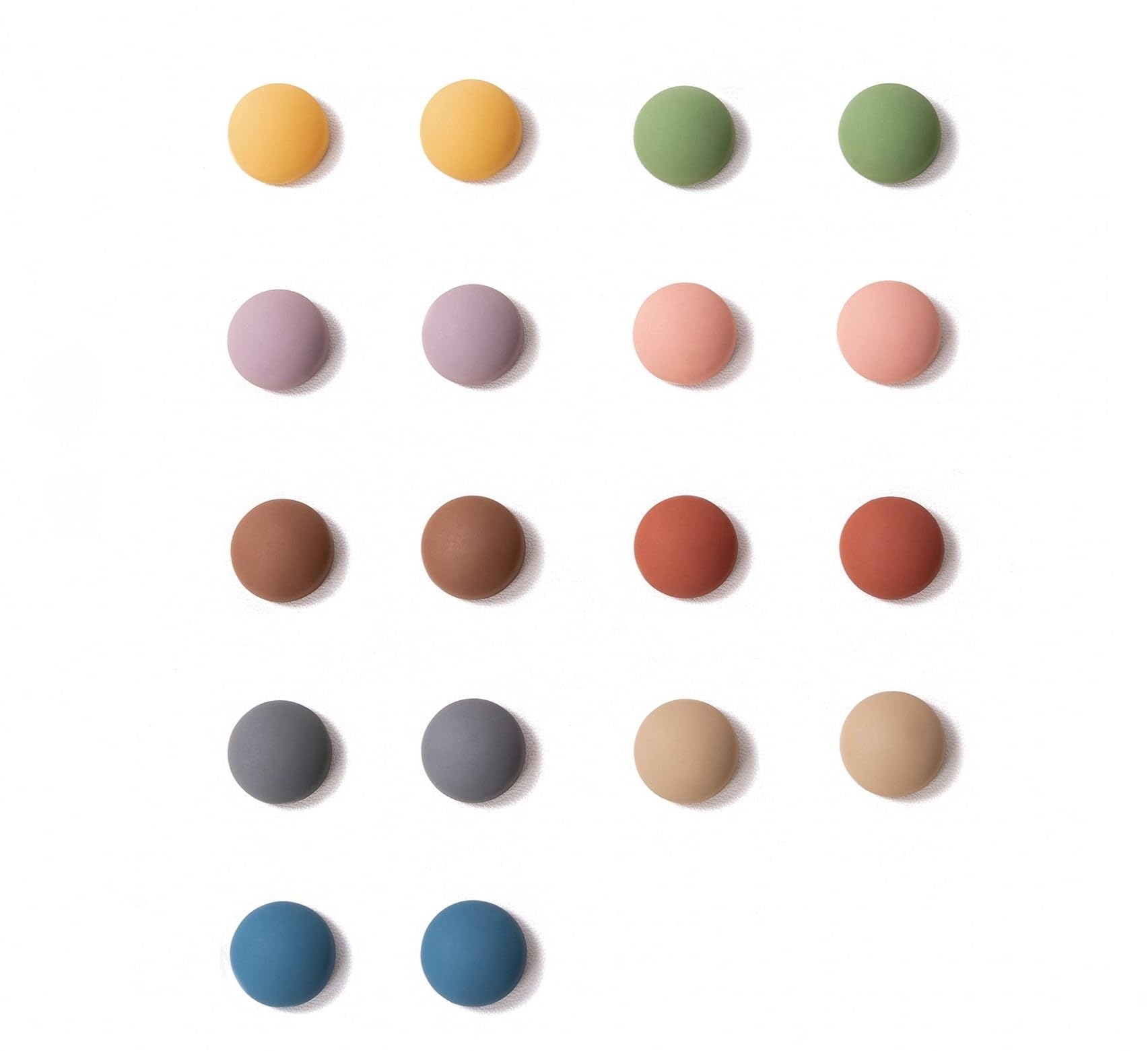 Photo 1 of 18 PC Cute Fridge Magnets - Ultra Strong Neutral Color Office Decorative Magnets