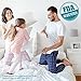 Pillows for Sleeping, CertiPUR-US, Registered with FDA Shredded Memory Foam Pillow with Thickened Foam Pillowcase for Neck Pain Relief, Side Back Stomach Sleeper, Hypoallergenic by Sable, Queen