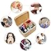 EVERTOP Combination Lock Medicine Box Storage with Separate Compartments, Pill Box 7 Day, Prescription Bottle Storage Box