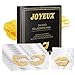 24K Gold Collagen Eye Treatment Masks, 10 Pieces Rejuvenating and Firming Eye Pads for Dark Circles, Puffiness, Wrinkles and Fine Lines, with Exclusive Collagen Lip Masks for Plumping Lips As Bonus
