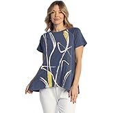Jess & Jane Short-Sleeve Cotton Slub Weekend Top - WK3