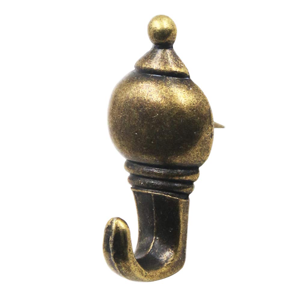 Colonial Shape Push Pin Hangers Wall Hooks (12 Pack