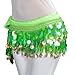 BellyLady Belly Dance Hip Scarf Skirt Wrap With Paillettes Christmas Gift Idea-Pink