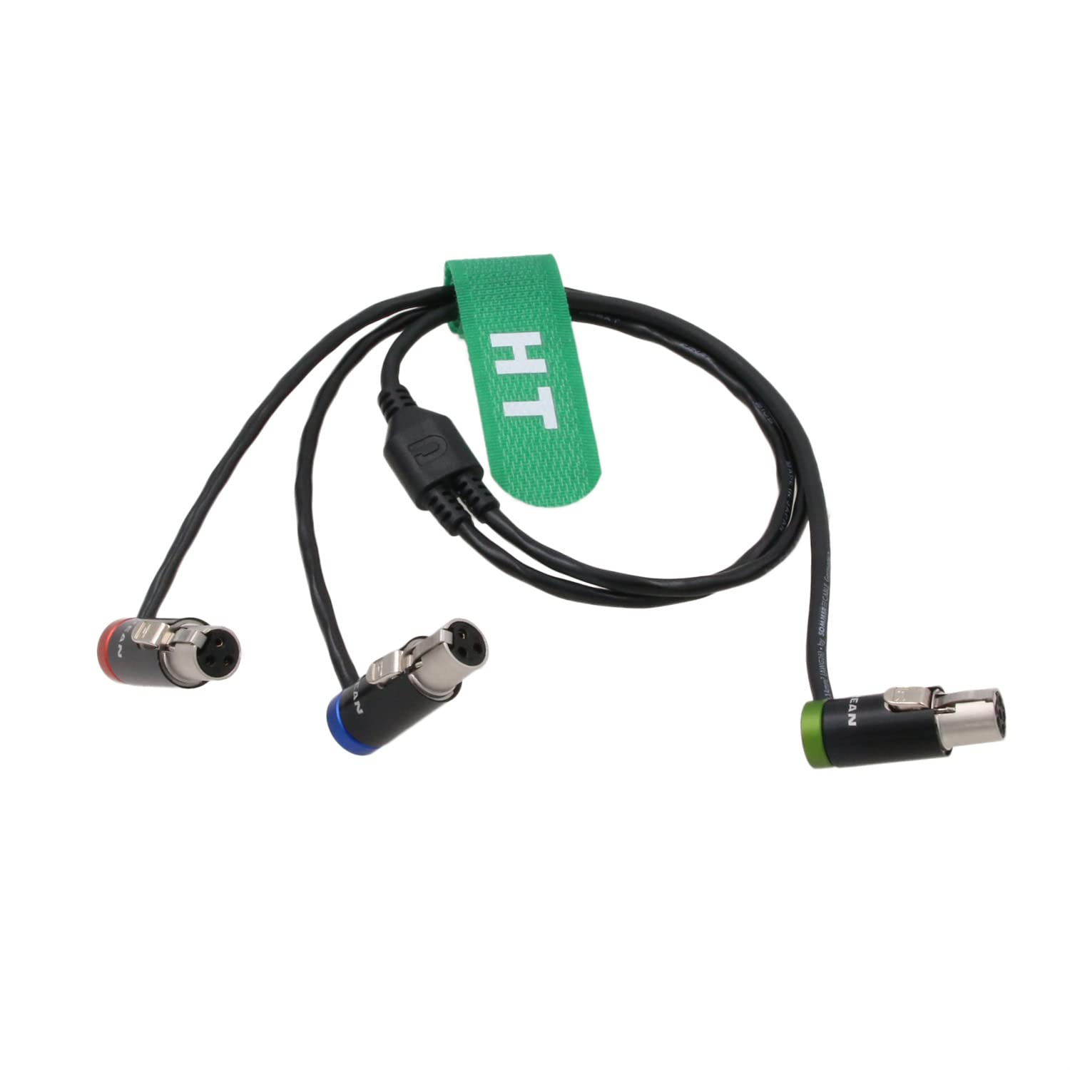 HangTon Audio Y Cable for Zaxcom QRX200 Lectrosonics SRc5P Receiver to camera mixer recorder, Low-Profile TA5F to TA3F 20"