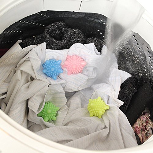 Buwico® Colorful Reusable Wash Ball, Laundry Washing Ball, Plastic Remover Balls, Dryer Balls, Solid Remover Balls for Washing Machine (6)