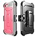 SUPCASE Unicorn Beetle Pro Series Case Designed for iPhone 7 / 8 / iPhone SE 2 (2020) / iPhone SE 3 (2022), Full-body Rugged Holster Case with Built-in Screen Protector (Pink/Gray)