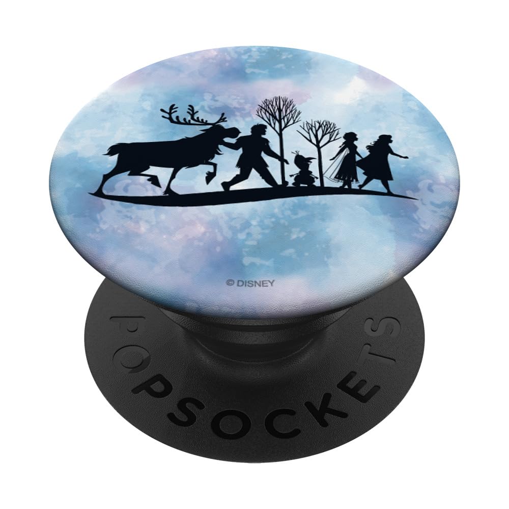 Disney Frozen 2 Characters Anna Elsa Watercolor Silhouette PopSockets Swappable PopGrip