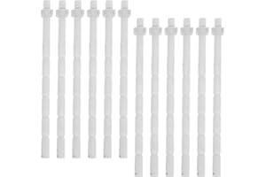 Alipis 12pcs Toilet Flush Button Rods Replacement with Enhanced Stability Plastic Material for Easy
