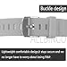 Buckle Bracelet for Fitbit One - Adjustable Wristband and Wristwatch Style - Fitbit One Silicone Replacement Secure Band with Chrome Watch Clasp and Fastener Buckle - Fix the Tracker Fall Off Problem
