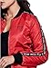 GUESS Factory Women's Sully Logo Stripe Nylon Bomber