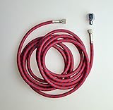 Weberdisplays 10 FT ( 3 Meter ) Long Braided Airbrush Hose with 1/8 Inch to 1/8 Inch BSP fittings and One 1/8