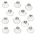 Newstarfactory Hair Accessories Rhinestones Hair Spirals Clips For Women Pack of 24