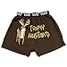 Lazy One Men’s Trophy Husband Deer Comical PJ Boxers - Sizes S-XL - Funny Phrases and Patterns