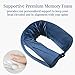 Fern&Willow-Memory Foam Travel Pillow for Neck, Chin, Lumbar and Leg Support - for Traveling on Airplane, Bus, Train or at Home - Adjustable, Bendable Roll Pillow-V18