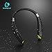 [Newest Design] Foldable Bluetooth Headset,Pkman™ Upgrade Wireless Neckband Bluetooth Headphones with Retractable Earbud, Foldable Design,Sports Stereo In-ear Earbuds for iPhone and Android