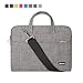 Qishare 11.6 12 inch Laptop Case Laptop Shoulder Bag, Multi-functional Notebook Sleeve Carrying Case With Strap for Notebook Microsoft Surface Pro 6/5/4/3 Macbook Air 11 12(Gray Lines)