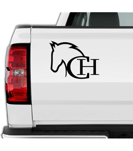 S1-2081 Calcomanías Para Coche Con Herradura Y Cabeza De Caballo, Pegatinas Creativas De Vinilo Negro Y Plateado, 18,8 X 20,3 Cm Para Decoración De