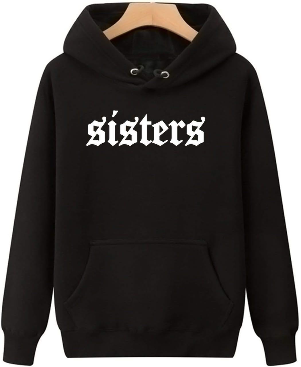 WANGRED Sisters James Hoodie James Sweatshirt Charles Sisters James Apparel Black M