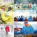 Rain Ponchos Family Pack, 8 Pack Disposable Extra Thick Emergency Rain Ponchos, Fits Adults and Kids, Assorted Colors, Perfect for Theme Park, Hiking, Disney, Camping Gear, Fishing