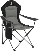 EVER ADVANCED Oversized Camping Chair Heavy Duty 160kg High Back Cup Holder view 5