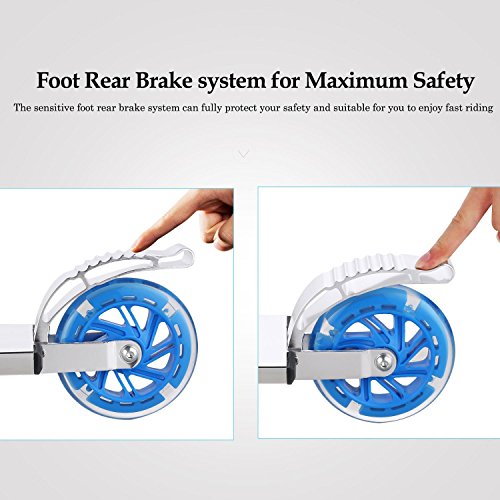 Fashine 2 Wheel 3 Level Adjustable Scooter with Led up Wheels for Kids Girls Boys 3- 10 Old, Christmas Toy Scooter