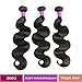 FeiBin Brazilian Body Wave Hair Weave Human Hair Bundles 10A Grade Virgin Hair For African Americans Women 3 Bundles Body Wavy Hair Extension 10 12 14 Inch
