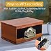 Rcm Nostalgic Wooden 7-in-1 Wireless Vinyl Record Player Music System with Built-in Stereo Speakers, 3-Speed Turntable, FM Radio, CD/Cassette Player, USB for MP3 Play & Recording (MC-263 Brown)thumb 2