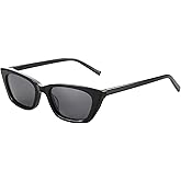ZENOTTIC Trendy Polarized Women Sunglasses: Retro Narrow Cateye Shades for Ladies - Sun Glasses with UV400 Protection
