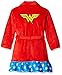 DC Comics Big Girls Wonder Woman Velvet Fleece Robe, Red, Small