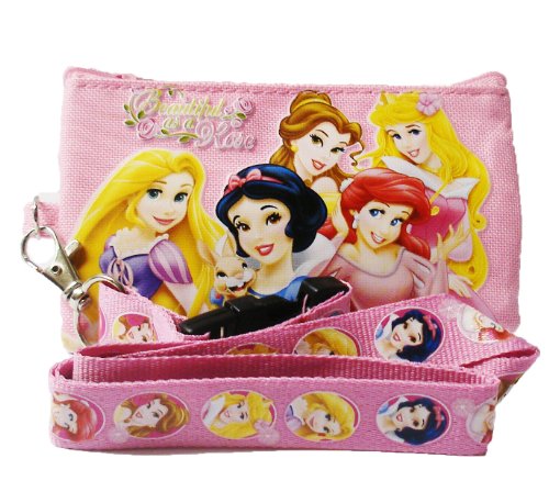 Disney Princess and Tangle Lanyard with Coin Purse 'Beautiful as a Rose"