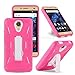 BLU Studio Selfie 2 / Studio C 8+8 case, NFW} Premium Rugged Dual Layer Heavy Duty Kickstand Case Cover for BLU Studio Selfie 2 (S230Q)/Studio C 8+8 (S270Q)(HVD Pink)