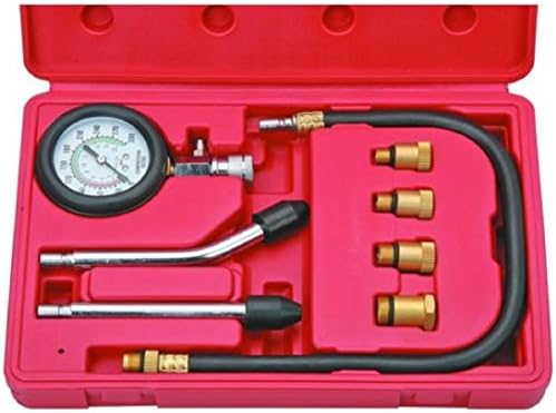 Cylinder Compression Tester Gas Engine Test Kit Professional Mechanics Gauge