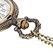 YouYouPifa Retro Circular Train Pattern Relief Big Pocket Watch