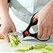 Kaylons Kitchen Shears Deluxe Scissors Poultry Crab Legs Chicken Bones with Nut Cracker Bottle Opener Black
