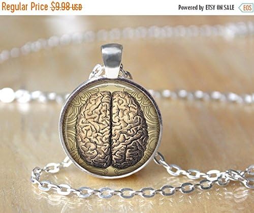 Anatomical Brain Necklace - Neuroscience Necklace - Science Necklace - Anatomy Jewelry - Gifts for Nurses - Doctor Jewelry - Psychology