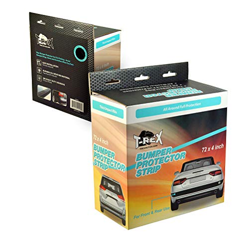 TRex Bumper Protector, Front or Rear Bumper Guard for Cars (4" High