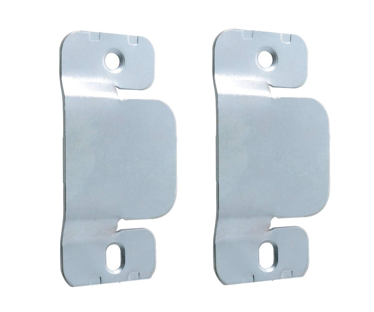 Just Accessories® Flush Concealed Mount Bracket Interlocking Hang Buckle Headboard Furniture Connector Metal Wall Mount Hardware Hanging for Mirrors Frames (4 Pairs)