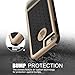 GeekZone Slim iPhone 7 Case, Hybrid Shockproof [Drop Protection] Phone Cover Soft TPU Bumper Hard PC Case Anti-Slip Matte Stripe Designed Protective Case Cover for iPhone 7 [4.7 inch] (Gold)