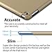 iPad Mini 4 case, ROARTZ Metallic Gold Slim Fit Smart Rubber Coated Folio Case Hard Cover Light-Weight Auto Wake/Sleep for Apple iPad Mini 4th Generation Model A1538/A1550 Retina Display