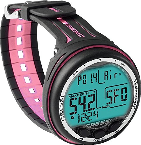 Cressi Scuba Diving Computer – 3 Dive Programs: Air•Nitrox•Gauge – Dual-mixture Gasses – Backlit Light, Logbook, Ascent…