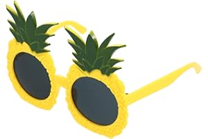 NIYANGLE Pineapple Sunglasses for Adults Funny Hawaiian Fruit Party Favors Summer Party Supplies Yellow