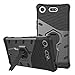 Sony Xperia XZ1 Compact Case SunRemex Durable Armor with Full Body Protective and Heavy Duty Protection and 360 Degree Rotating Kickstand Design for Sony Xperia XZ1 Compact(2017) (Black)